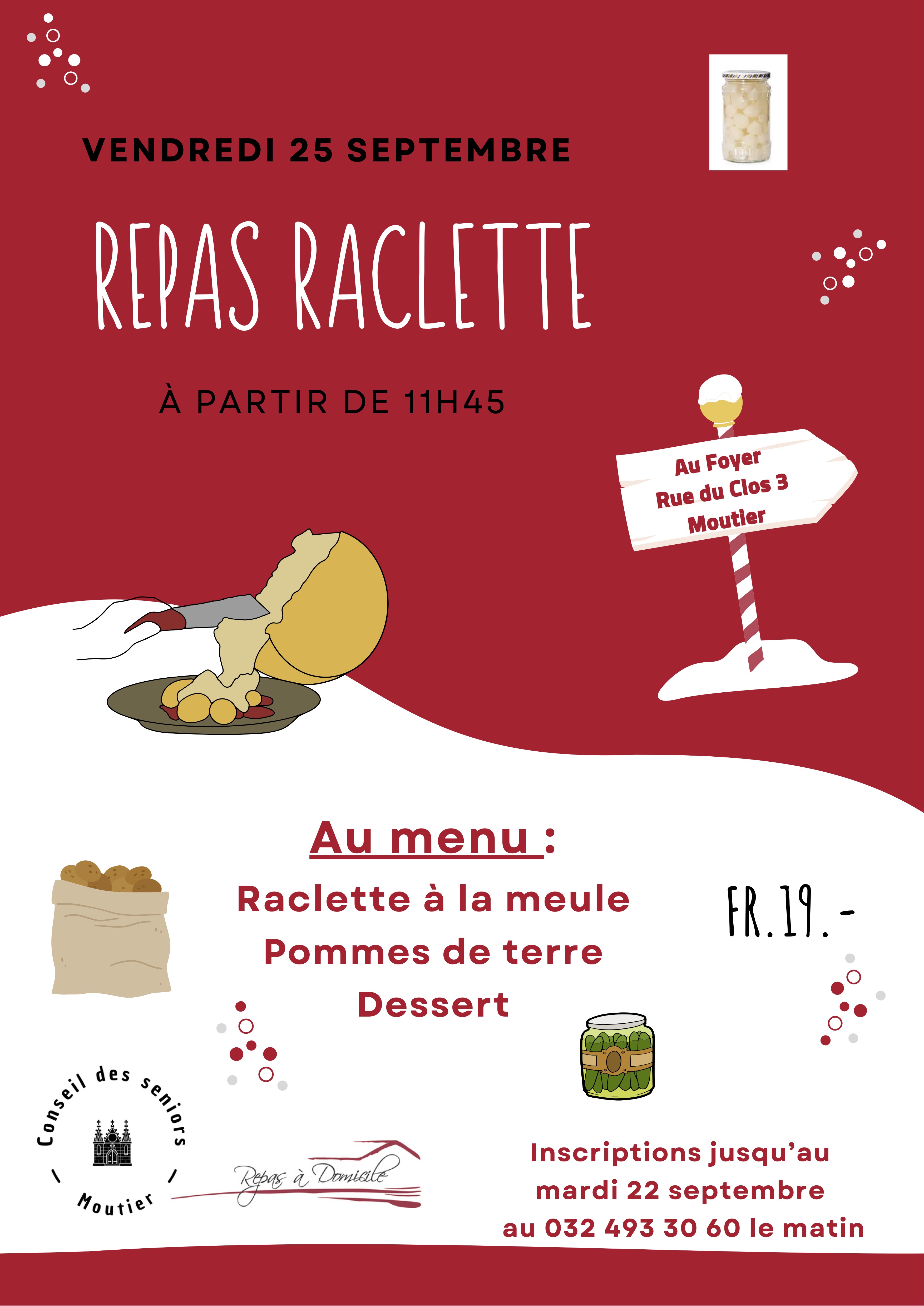 Repas raclette